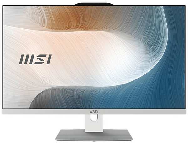 Моноблок 27'' MSI Modern AM272P 1M AiO 9S6-AF8232-889 i5-120U/16GB/512GB/1920x1080/wireless kbd/wireless mouse/GbitEth/WiFi/BT/cam/noOS/white 9698880310