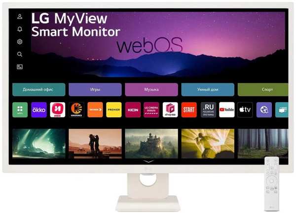 Монитор 31,5″ LG MyView 32SR50F-W 1920x1080, 250cd, 178гр/178гр, IPS LED, 16:9, 60Hz, HDMI, USB 9698880617