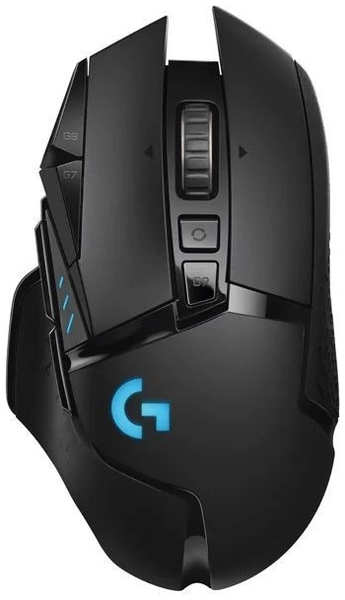 Мышь Wireless Logitech G502 LIGHTSPEED 910-005571 черный оптическая (25600dpi) USB (9but) 9698880783