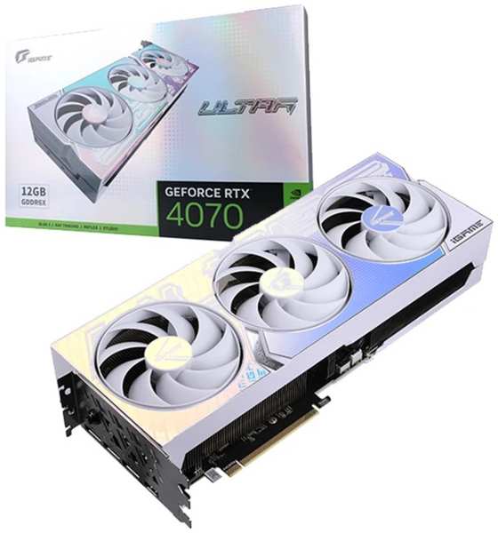 Видеокарта PCI-E Colorful GeForce RTX 4070 SUPER iGame Ultra W OC (RTX 4070 SUPER Ultra W OC 12GB-V) 12GB GDDR6X 192bit 5nm 1920/21000MHz 3*DP HDMI