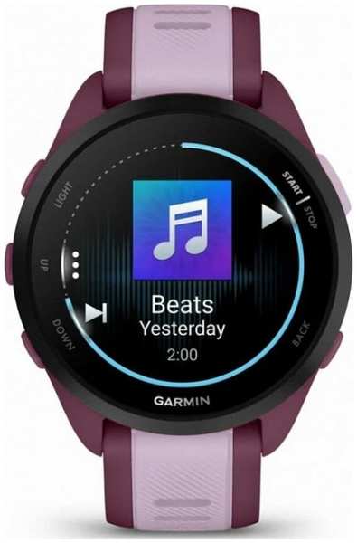 Часы Garmin Forerunner 165 Music 010-02863-33 43мм, ремешок, лиловые