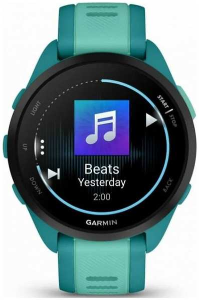 Часы Garmin Forerunner 165 Music 010-02863-32 43мм, ремешок, зеленые