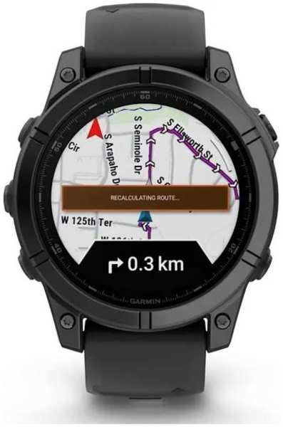 Часы Garmin Fenix E AMOLED 010-03025-01 47мм, черный ремешок, серые 9698881737