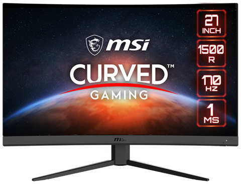 Монитор 27″ MSI G27CQ4 E2 9S6-3CB01T-051 2560x1440 WLED, 16:9, VA, 250cd, 3000:1, 100M:1, 1ms, 178/178, DP, 2*HDMI, audio, 170Hz, curved 1500R, tilt 9698882270