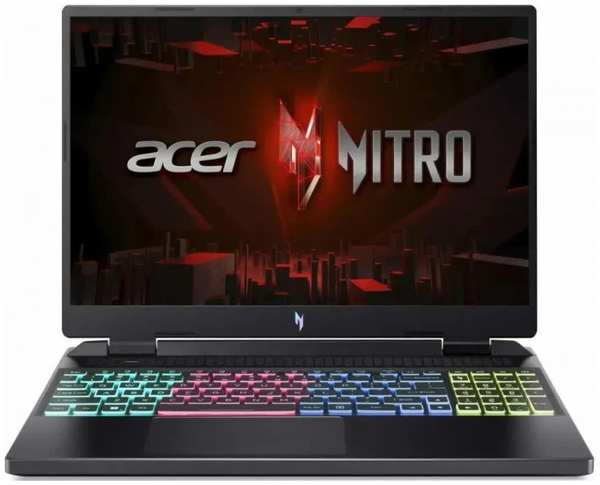 Ноутбук Acer Nitro AN16-42 NH.QSKCD.003 Ryzen 7 8845HS/16GB/1TB SSD/GeForce RTX4060 8GB/16″ WUXGA IPS/WiFi/BT/cam/noOS/black 9698882290