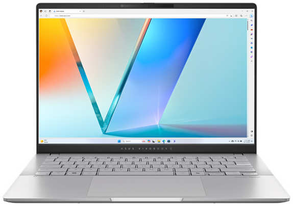 Ноутбук ASUS Vivobook S 14 M5406WA-PP086W 90NB14P1-M004N0 Ryzen AI 9 HX 370/32GB/1TB SSD/Radeon Graphics/14″ OLED WQXGA+/cam/BT/WiFi/Win11Home/Silver