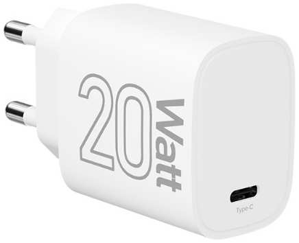 Зарядное устройство сетевое Lyambda LJC-20L-1C 20 Вт, 1xUSB-C, белый 9698883615