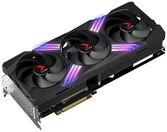 Видеокарта PCI-E PNY GeForce RTX 4070 Ti SUPER XLR8 Gaming VERTO Triple Fan OC (VCG4070TS16TFXXPB1-O) 16GB GDDR6X 256bit 5nm 2340/21000MHz HDMI/3*DP