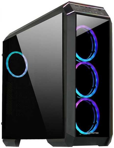 Корпус ATX Chieftec Stallion II GP-02B-UC-OP , без БП, панель из закаленного стекла, 2*USB3.2