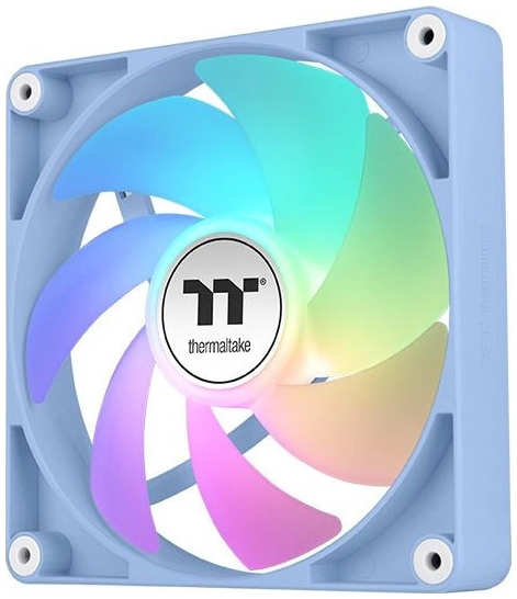 Вентилятор для корпуса Thermaltake CT120 ARGB Sync Hydrangea CL-F202-PL12BU-A 120x120x25mm, голубой, 500-2000rpm, 57.05CFM, 25.8dBa, 4-pin PWM, (2-Pac 9698885190