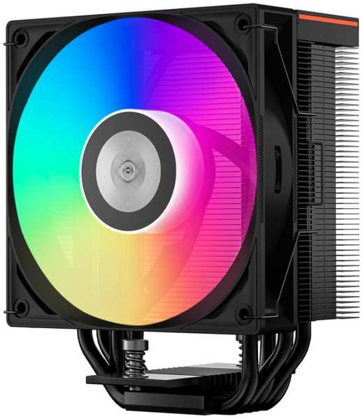 Кулер PCCooler RT500 Digital ARGB BK LGA115x/1200/1700/1851/AM4/AM5 (Al/Cu, 240W, 120mm fan, 2200RPM, 73.32CFM, 34.9dBA, 4-pin PWM, black) 9698885424