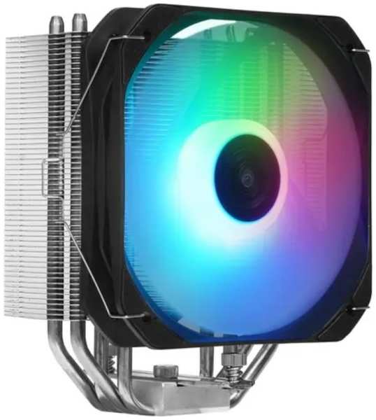 Кулер PCCooler PALADIN 400 ARGB LGA115x/1200/1700/1851/AM4/AM5 (Al/Cu, 200W, 130mm fan, 1600RPM, 76.85CFM, 29dBA, 4-pin PWM, silver, black) 9698885470