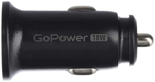 Зарядное устройство автомобильное GoPower GPQC11-1U 00-00028407 1USB 18W (1/100) (1000773522)