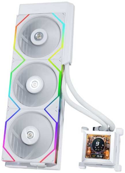 Система охлаждения жидкостная Lian Li HydroShift LCD 360TL G89.GHSLCD36TW.R0 LGA1700/AM4/AM5 (white, 3*120mm, 200-2600RPM, 33dBa, 4-pin PWM) 9698886832