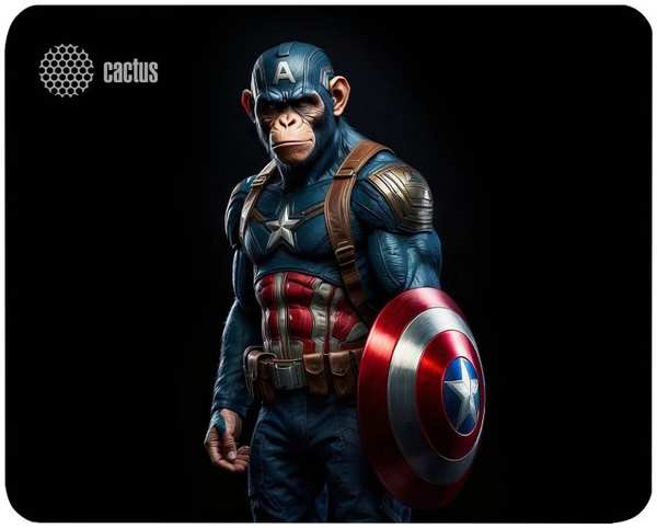 Коврик для мыши Cactus CS-MP-D08S Captain America 250x200x3мм 9698887464