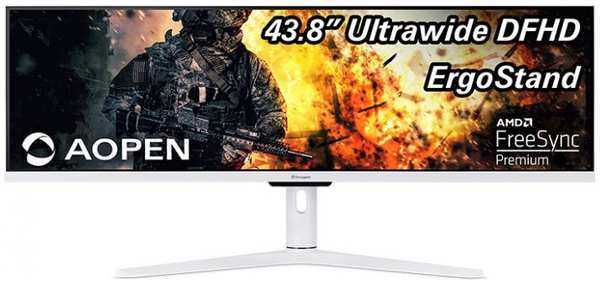 Монитор 43,8″ Aopen 43XV1CPwmiiphx UM.MX1EE.P05 3840x1080, 1 мс, 400 кд/м2, 32:9, IPS, 120Hz, 2xHDMI(2.0, 1.4), DP(1.2), Audio out, Speakers 2Wx2, Whi 9698889306