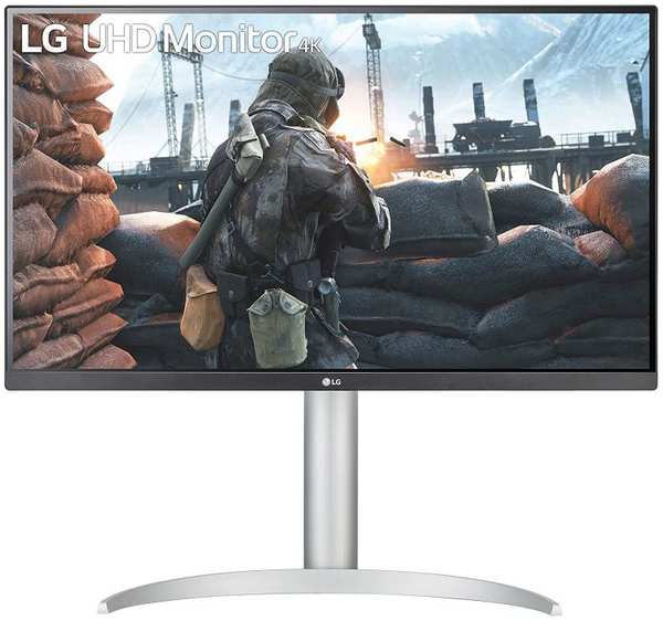 Монитор 27″ LG 27UP650-W 3840x2160, 400 кд/м2, 1200:1, 178°/178°, IPS, LED, 60 Гц, DisplayPort 1.4, HDMI, 2.0 x2, AMD FreeSyn