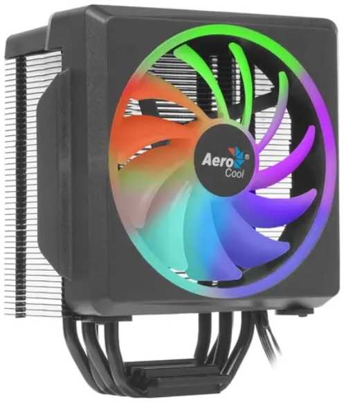 Кулер AeroCool Cylon 4F ARGB 4710562752724 LGA1151/1200/1700/2066/AM5/AM4 (Al+Cu, 120x120x25, 145W, 14-26dBa, 4-pin) Ret