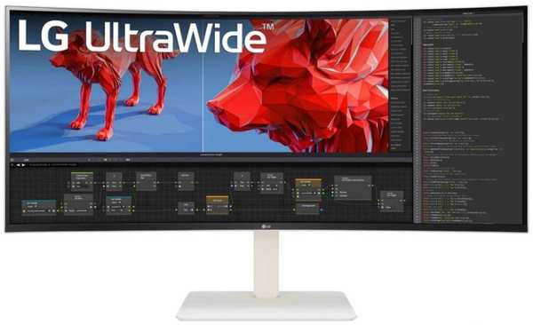 Монитор 38″ LG UltraWide 38WR85QC-W LCD, 3840x2600, 5 мс, 600 кд/м2, 1000:1, IPS, 144Hz, 2xHDMI, Dis