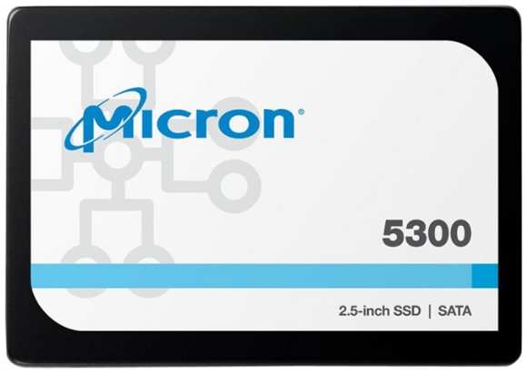 Накопитель SSD 2.5'' Micron MTFDDAK240TDT-1AW1ZABYY 5300 MAX 240GB SATA 6Gb/s TLC 540/380MB/s IOPS 82K/60K MTBF 3M 969900605