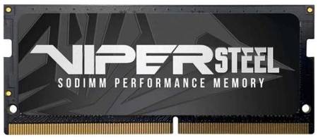 Модуль памяти SODIMM DDR4 8GB Patriot Memory PVS48G266C8S Viper Steel PC4-21300 2666MHz CL18 260-pin радиатор 1.2V retail 969902660