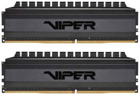 Модуль памяти DDR4 16GB (2*8GB) Patriot Memory PVB416G320C6K Viper 4 Blackout PC4-25600 3200Mhz CL16 радиатор 1.35V retail 969902673