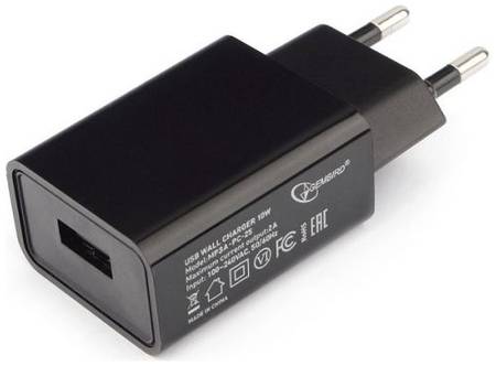 Адаптер питания Cablexpert MP3A-PC-25 100/220V - 5V USB 1 порт, 2A, черный 969903681