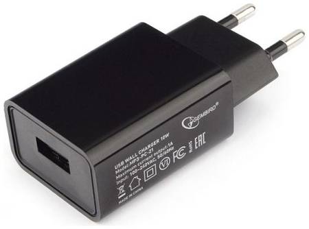 Адаптер питания Cablexpert MP3A-PC-21 100/220V - 5V USB 1 порт, 1A, черный 969903682