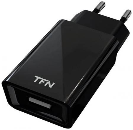 Зарядное устройство сетевое TFN WC1U1ABK 1A black б/кабеля 969905699