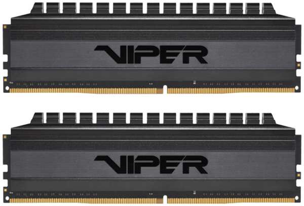Модуль памяти DDR4 8GB (2*4GB) Patriot Memory PVB48G300C6K Viper 4 Blackout PC4-24000 3000MHz CL16 288-pin XMP радиатор 1.35V RTL 969906945