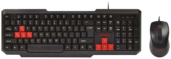 Клавиатура и мышь SmartBuy One SBC-230346-KR черно-красный 969908794