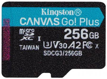 Карта памяти MicroSDXC 256GB Kingston SDCG3/256GBSP UHS-II Class U3 V30 A2, чтение: 170Мб/с, запись: 90Мб/с, без адаптера 969909503