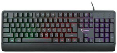 Клавиатура Gembird KB-220L черный, USB, 104 клавиши, подсветка Rainbow, кабель 1.45м 969921939