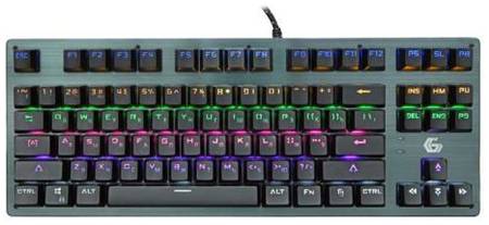 Клавиатура Gembird KB-G540L черная, USB, переключатели Outemu Blue, 87 клавиши, подсветка Rainbow 969921957