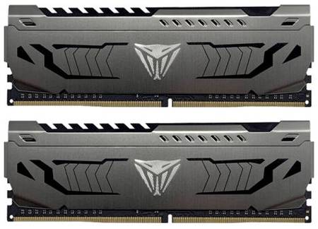 Модуль памяти DDR4 8GB (2*4GB) Patriot Memory PVS48G320C6K Viper Steel PC4-25600 3200MHz CL16 XMP ра