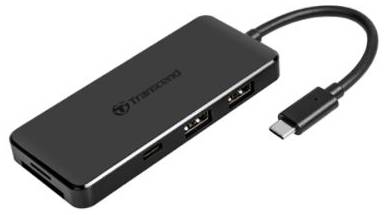 Концентратор USB 3.0 Transcend TS-HUB5C 2xUSB Type-A, USB Type-С для быстрой зарядки, встроенный карт-ридер SD/microSD 969925051