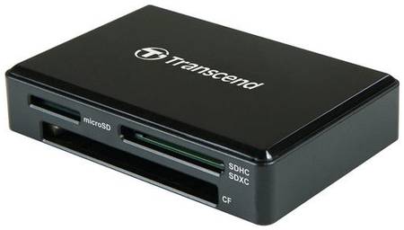 Карт-ридер внешний Transcend TS-RDC8K2 USB 3.1 Type-C для карт памяти SD/microSD/CF/MSXC с поддержкой UHS-I, черный