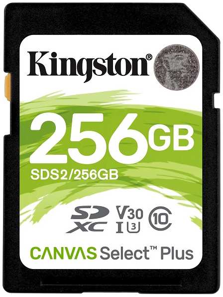 Карта памяти SDXC 256GB Kingston SDS2/256GB Canvas Select Plus 100R C10 UHS-I U3 V30 969925474