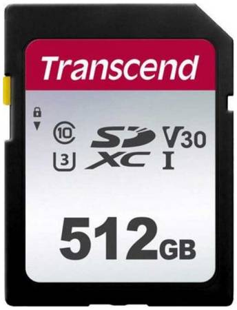 Карта памяти SDXC 512GB Transcend TS512GSDC300S UHS-I Class U3 V30, 95Мб/с/55Мб/с 969925946