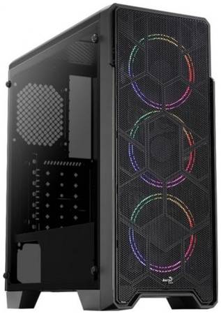 Корпус ATX AeroCool Ore Saturn FRGB 4710562754179 , без БП, с окном, USB 3.0, 2*USB 2.0, audio