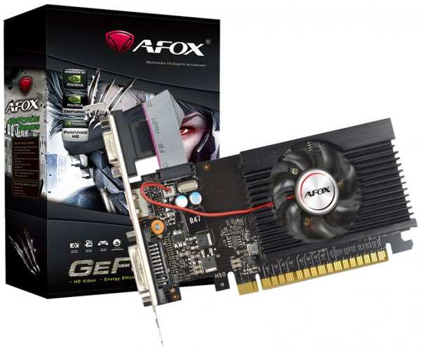 Видеокарта PCI-E Afox Geforce GT710 AF710-2048D3L5-V3 2GB DDR3 64bit 28nm 954/1600MHz D-Sub/DVI-I/HD