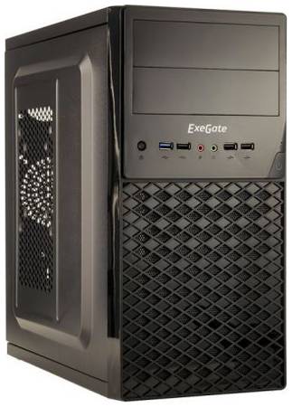 Корпус mATX Exegate QA-413U EX278431RUS minitower, без БП, 3*USB+1*USB3.0, Audio