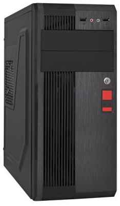 Корпус ATX Exegate UN-605B EX283221RUS miditower, UN400, 120mm, 2*USB, Audio, замок блокировки кнопки питания