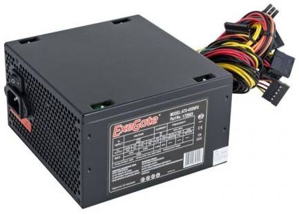 Блок питания ATX Exegate 450NPX EX224733RUS 450W, black, 12cm fan, 24+4p, 6/8p PCI-E, 3*SATA, 2*IDE, FDD 969933382