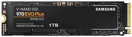 Накопитель SSD M.2 2280 Samsung MZ-V7S1T0BW 1TB 970 EVO Plus V-NAND 3-bit MLC PCIe Gen 3.0 x4 NVMe 1.3 3500/3300MB/s 600K/550K IOPs 1,5M MTBF
