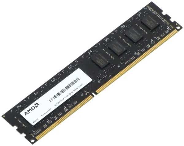 Модуль памяти DDR3 8GB AMD R338G1339U2S-UO 1333MHz, PC3-10600, CL9, 1.5V, Non-ECC, black, Bulk 969941698