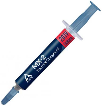 Термопаста ARCTIC MX-2 ACTCP00004B 8г, шприц, теплопроводность 5.6 Вт/мК, вязкость 850 пуаз, плотность 3.96 г/см² 969943121