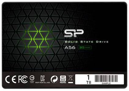 Накопитель SSD 2.5'' Silicon Power SP001TBSS3A56A25 Ace A56 1TB 3D NAND TLC 560/530MBs 7mm черный 969945234