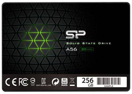 Накопитель SSD 2.5'' Silicon Power SP256GBSS3A56B25 Ace A56 256GB 3D NAND TLC 560/530MBs 7mm черный 969945293