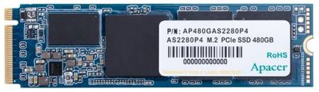 Накопитель SSD M.2 2280 Apacer AP480GAS2280P4-1 AS2280P4 480GB PCI-E 3.0 x4 3200/2000MBs 3D TLC NVMe 1.3 MTBF 1.5M 969946310